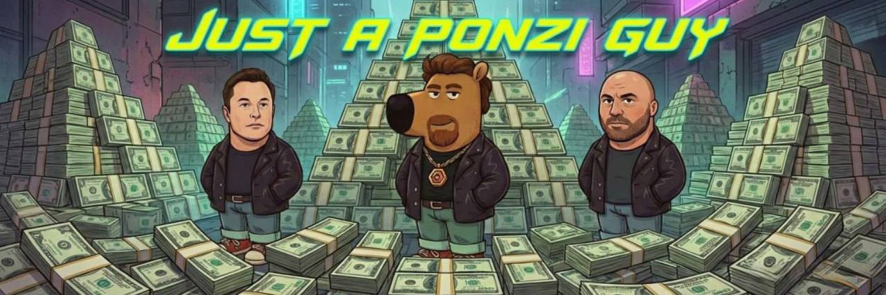 Just a Ponzi Guy Banner